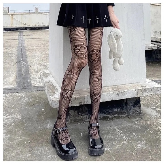 Pentagram Fishnets - Picture 2 of 6